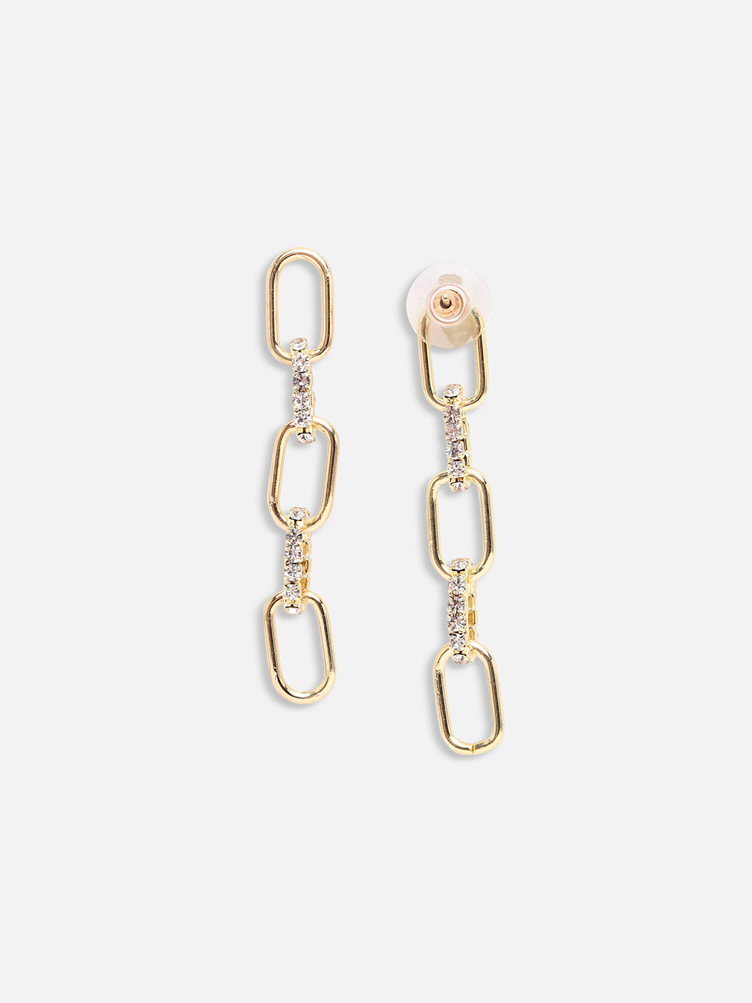 GOLD PLATED PARTY DESIGNER DROP EARRING FOR WOMEN