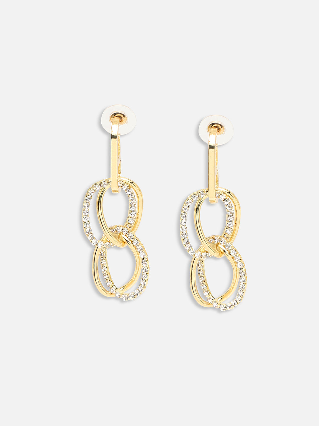 GOLD PLATED PARTY DESIGNER DROP EARRING FOR WOMEN