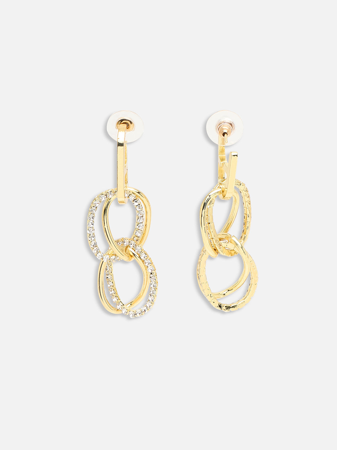 GOLD PLATED PARTY DESIGNER DROP EARRING FOR WOMEN