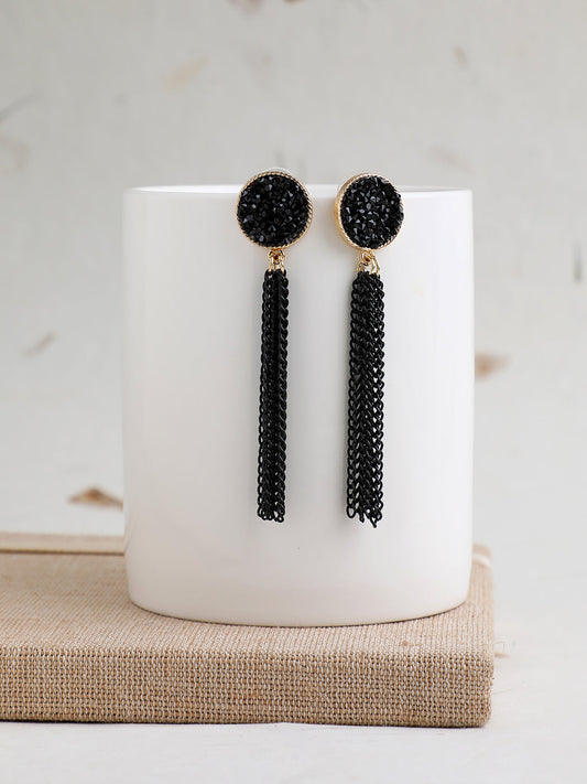 GOLD PLATED PARTY DESIGNER DROP EARRING FOR WOMEN