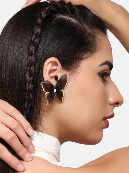 GOLD PLATED PARTY DESIGNER STUD FOR WOMEN
