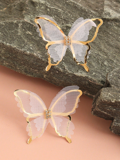 GOLD PLATED PARTY DESIGNER STUD FOR WOMEN