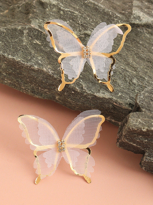 GOLD PLATED PARTY DESIGNER STUD FOR WOMEN