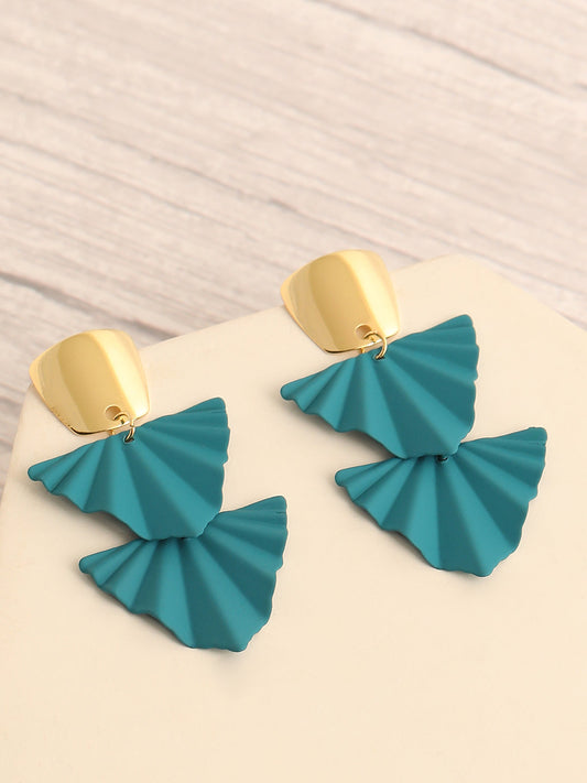 GOLD PLATED PARTY DESIGNER DROP EARRING FOR WOMEN