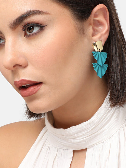 GOLD PLATED PARTY DESIGNER DROP EARRING FOR WOMEN