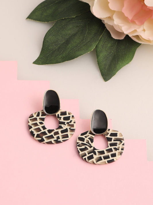 GOLD PLATED PARTY DESIGNER DROP EARRING FOR WOMEN