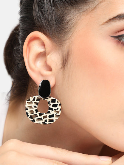 GOLD PLATED PARTY DESIGNER DROP EARRING FOR WOMEN