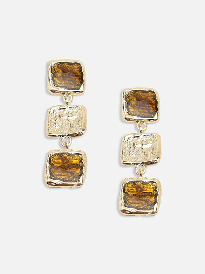 GOLD PLATED PARTY DESIGNER DROP EARRING FOR WOMEN
