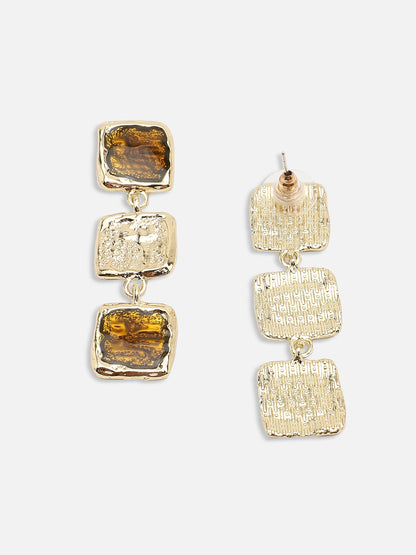 GOLD PLATED PARTY DESIGNER DROP EARRING FOR WOMEN