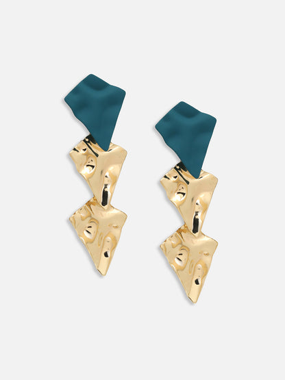 GOLD PLATED PARTY DESIGNER DROP EARRING FOR WOMEN