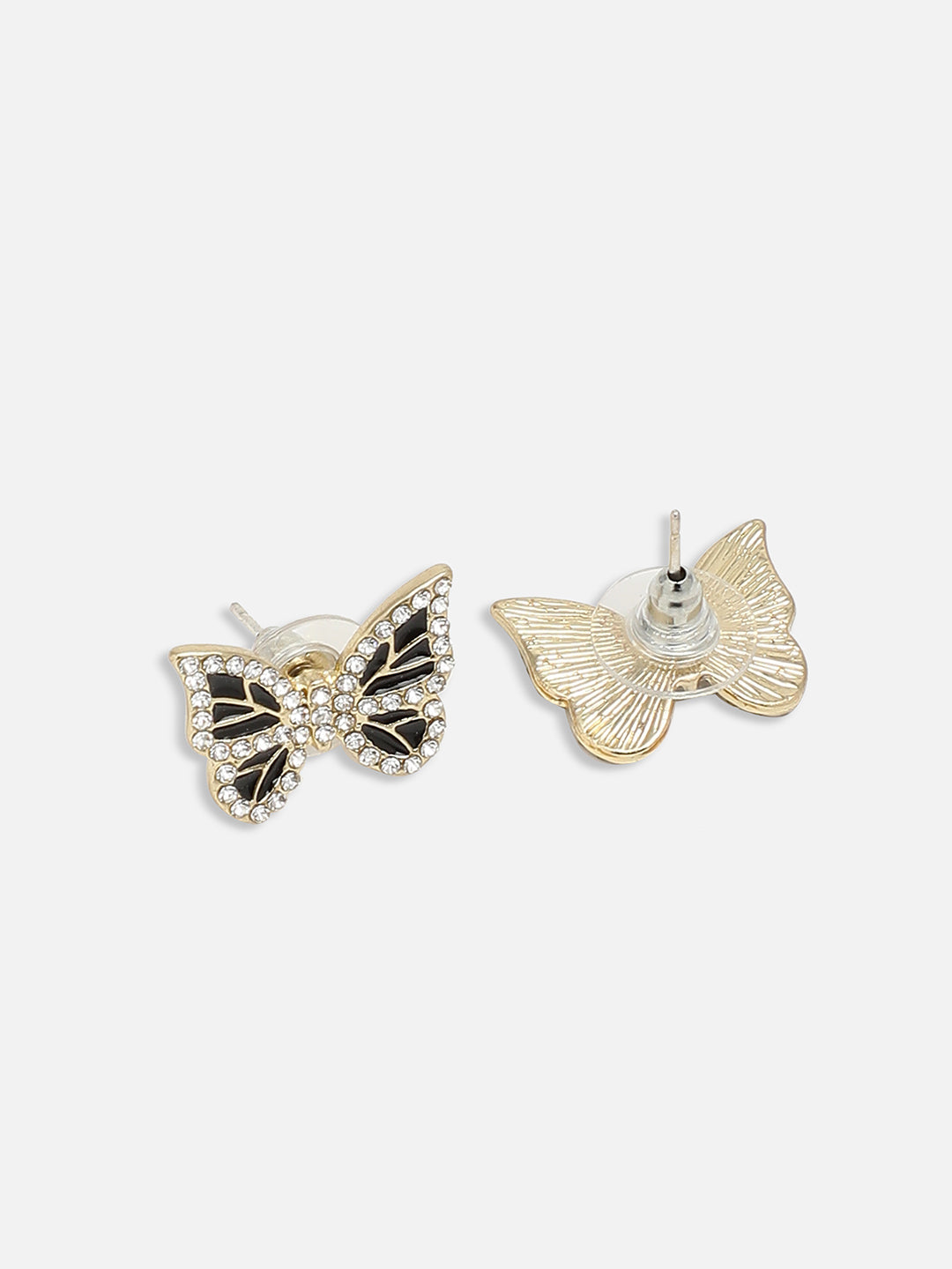 GOLD PLATED CASUAL DESIGNER STONE STUD FOR WOMEN