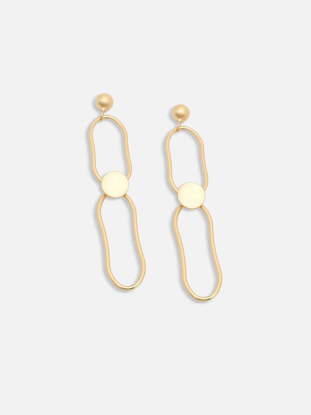 GOLD PLATED PARTY DESIGNER DROP EARRING FOR WOMEN