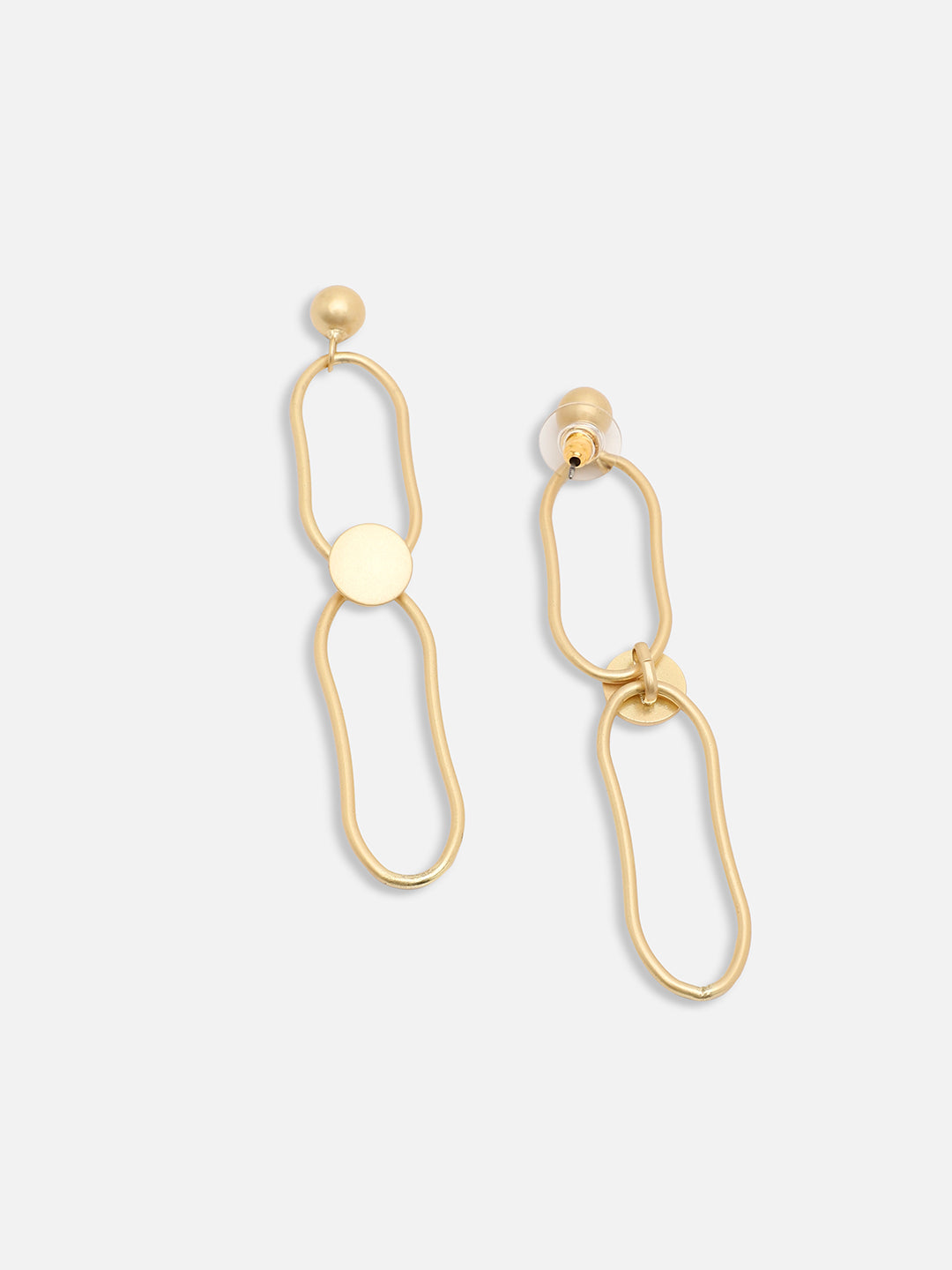 GOLD PLATED PARTY DESIGNER DROP EARRING FOR WOMEN