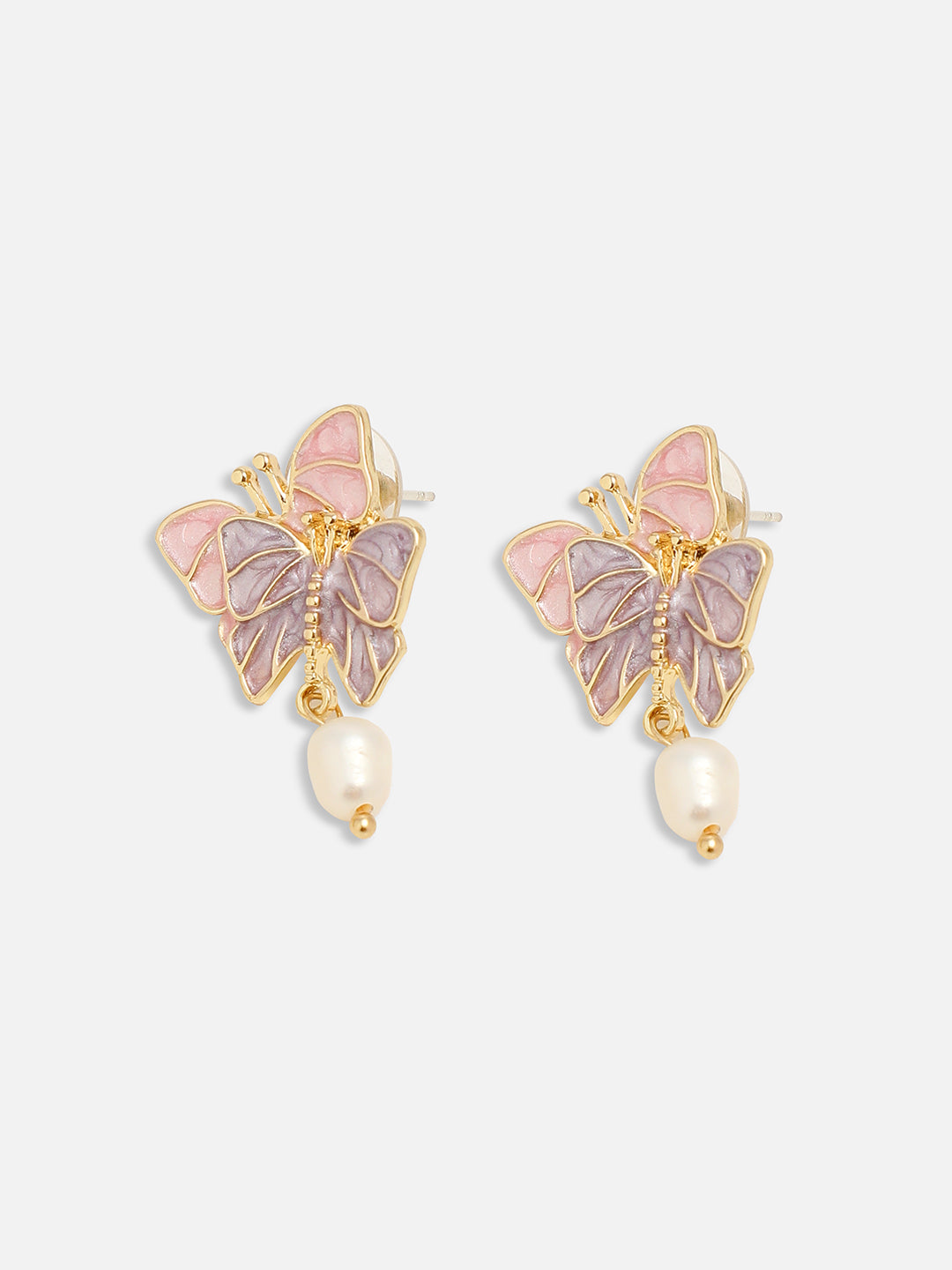 GOLD PLATED PARTY PEARLS DROP EARRING FOR WOMEN
