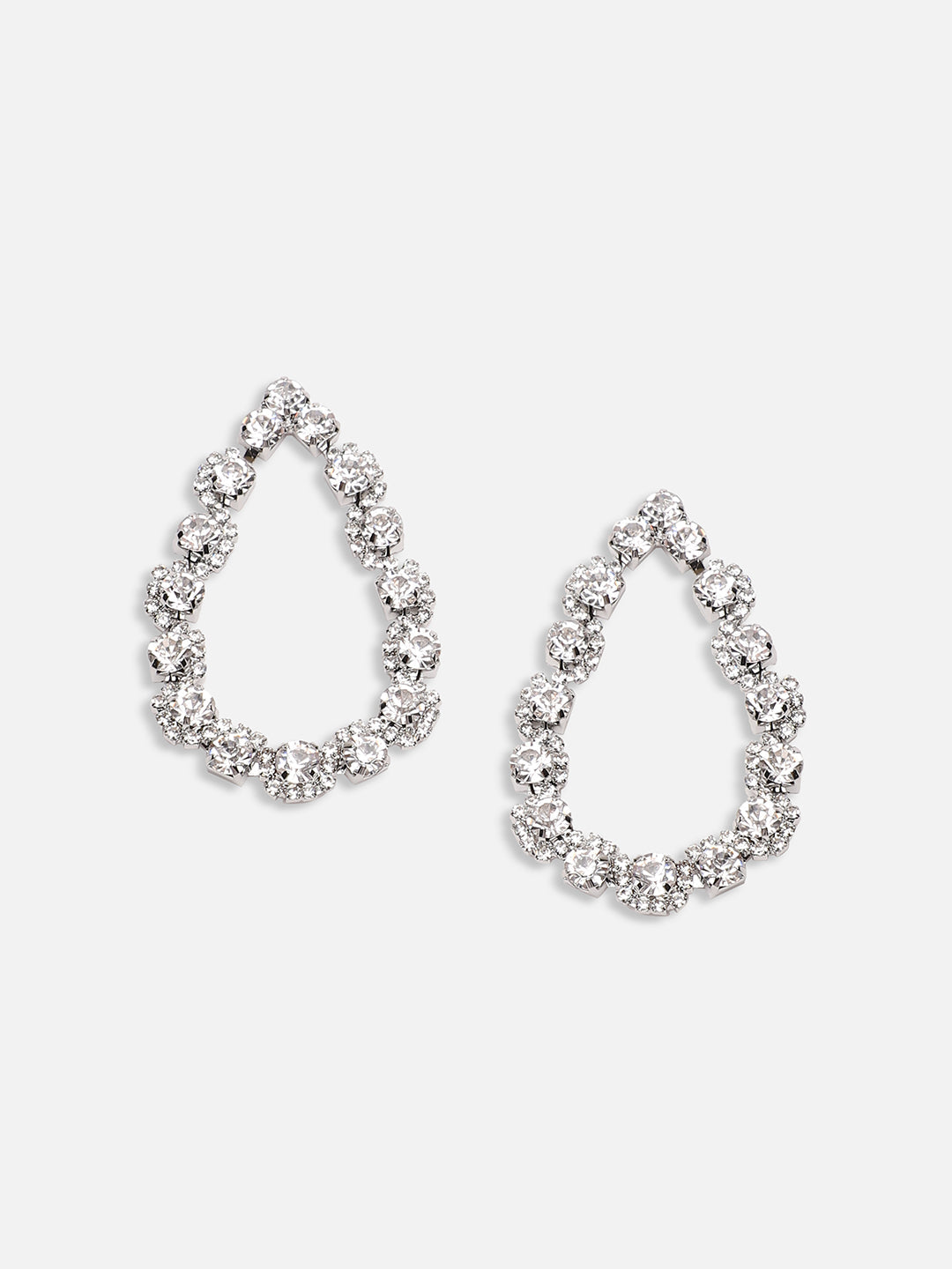 Sparkling Raindrop Drop Earrings