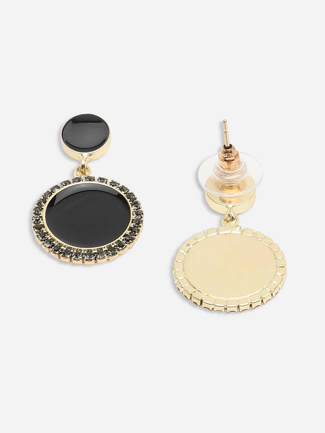 GOLD PLATED PARTY DESIGNER STONE DROP EARRING FOR WOMEN