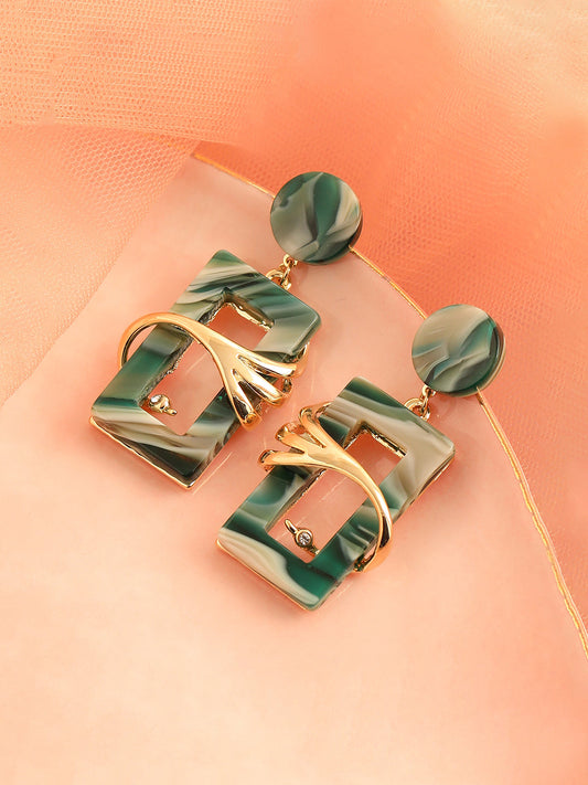 GOLD PLATED PARTY DESIGNER DROP EARRING FOR WOMEN