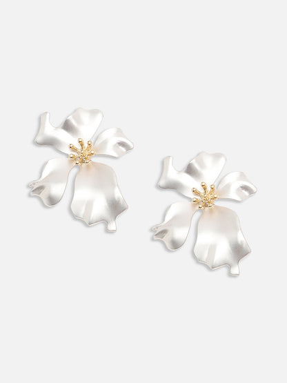 GOLD PLATED CASUAL DESIGNER STONE STUD FOR WOMEN