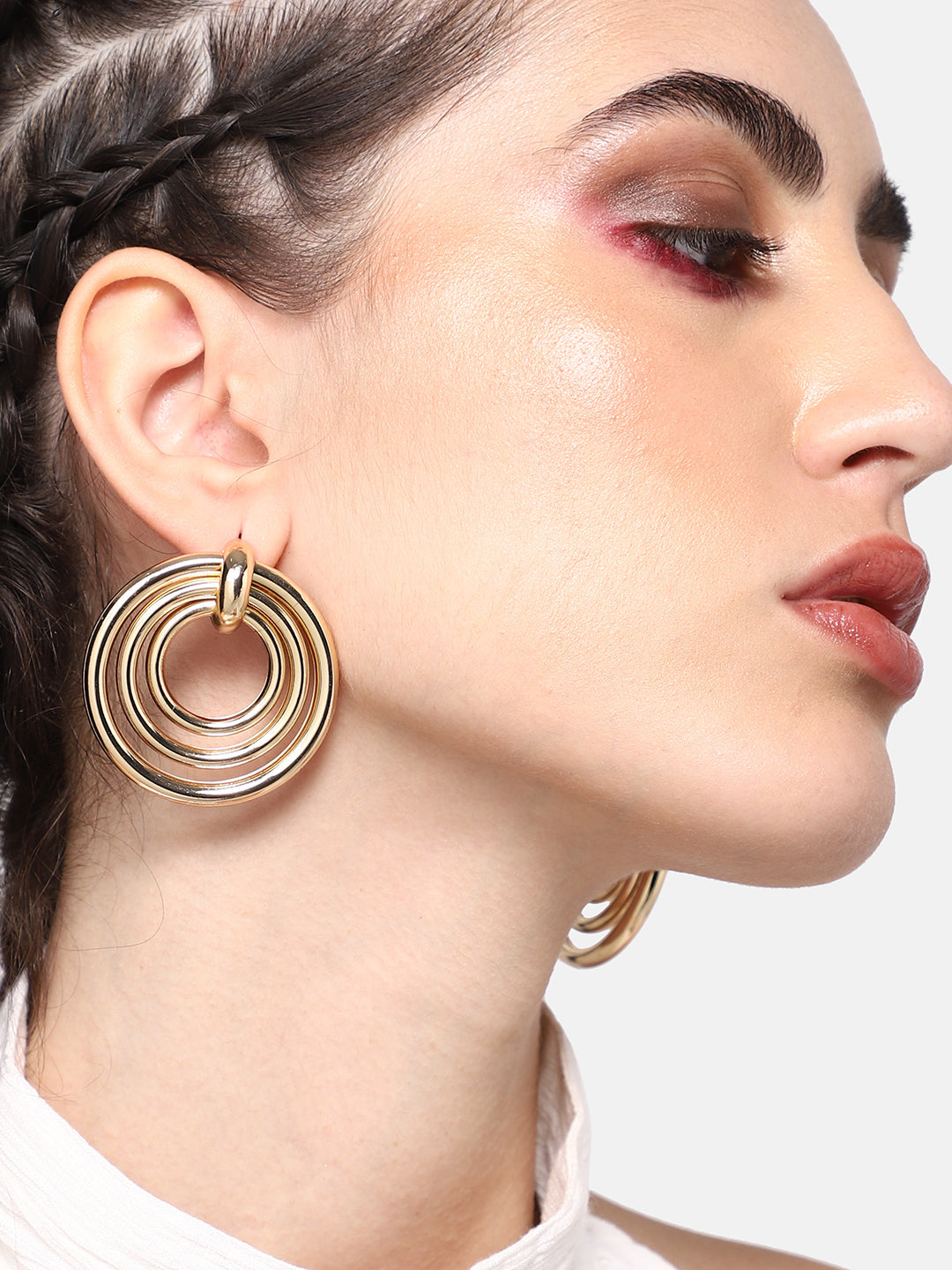 GOLD PLATED PARTY DESIGNER DROP EARRING FOR WOMEN