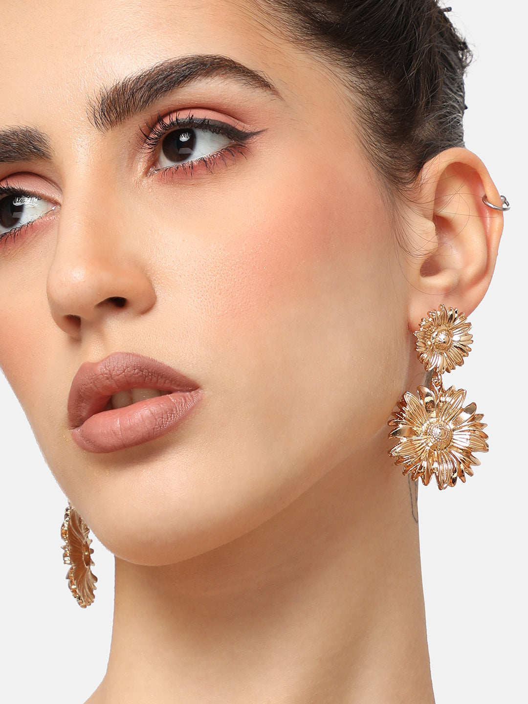 GOLD PLATED PARTY DESIGNER DROP EARRING FOR WOMEN