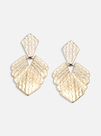 GOLD PLATED PARTY DESIGNER DROP EARRING FOR WOMEN