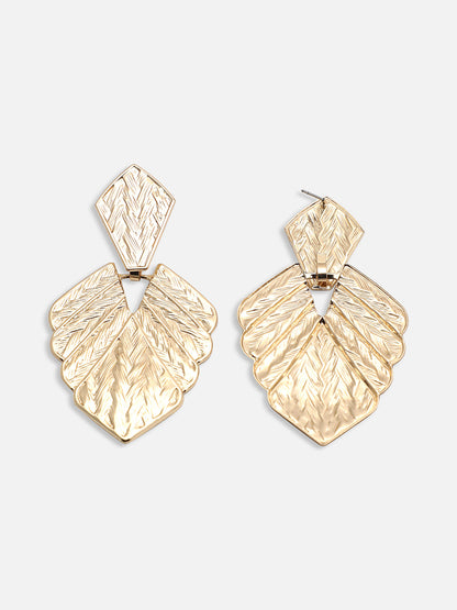 GOLD PLATED PARTY DESIGNER DROP EARRING FOR WOMEN