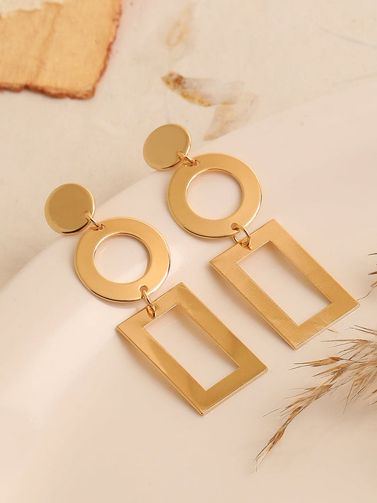 GOLD PLATED PARTY DESIGNER DROP EARRING FOR WOMEN