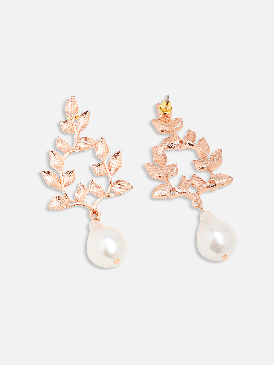 GOLD PLATED PARTY DESIGNER STONE DROP EARRING FOR WOMEN