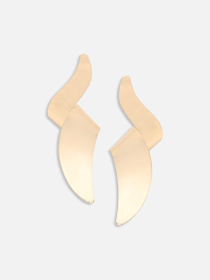GOLD PLATED PARTY DESIGNER DROP EARRING FOR WOMEN