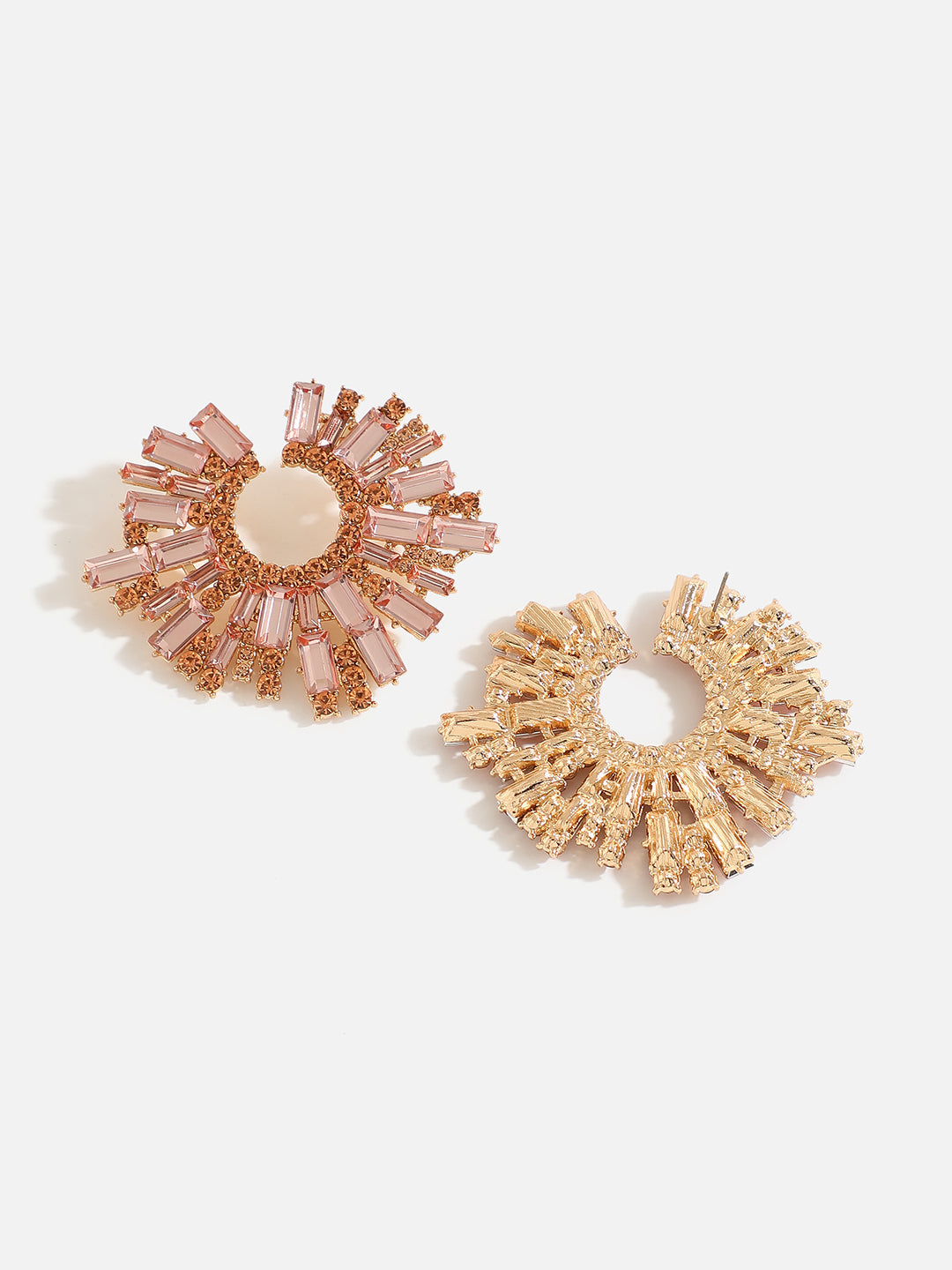 Rose Gold Stones Stud Earring