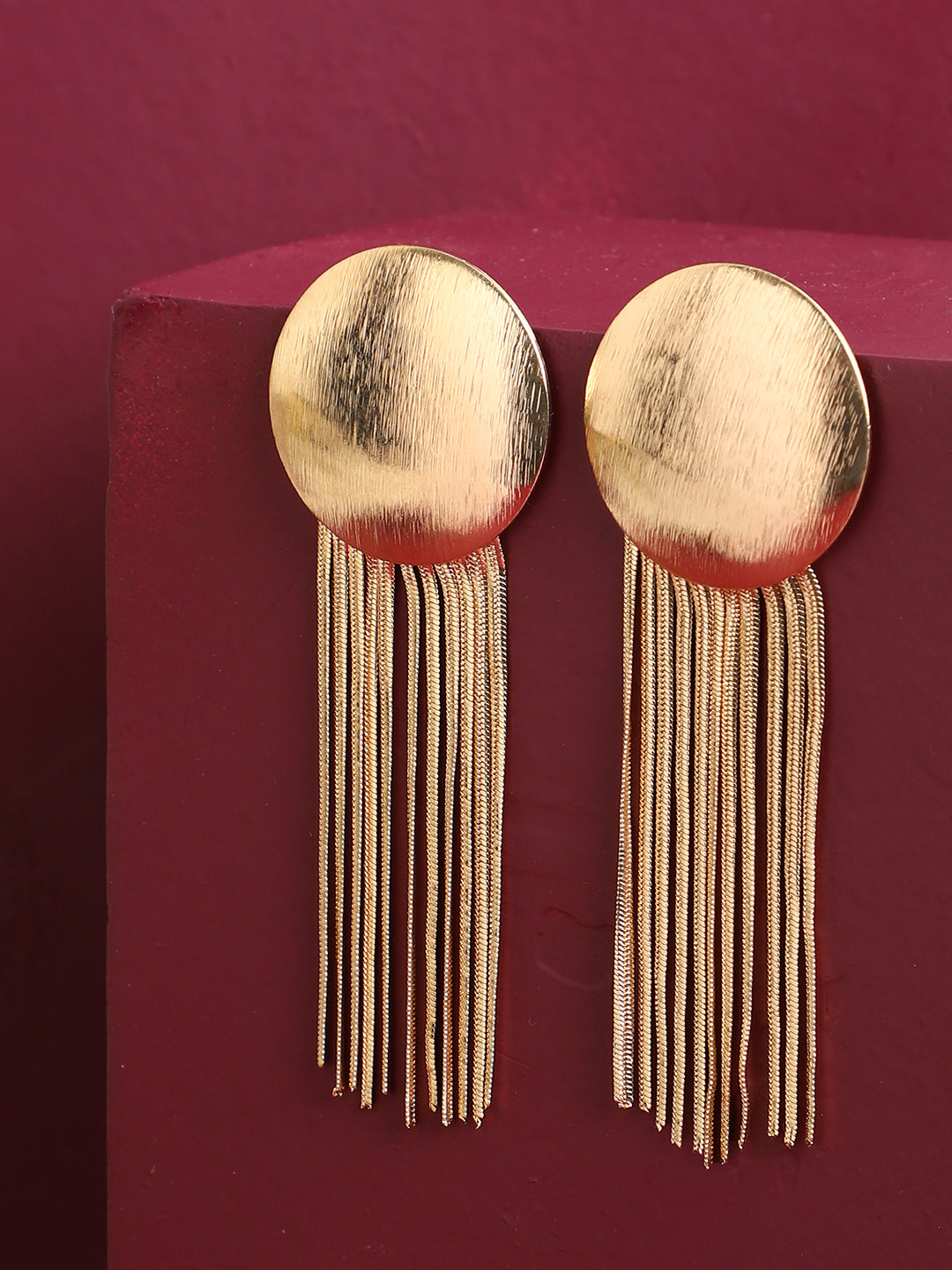 Gold Plated Designer Dangler Earrings