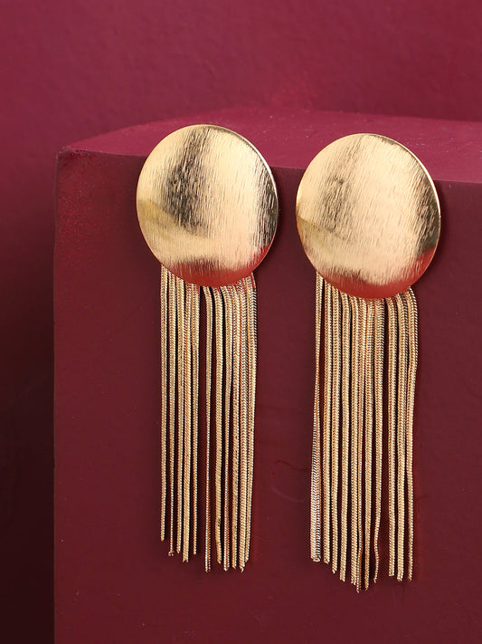 Gold Plated Designer Dangler Earrings