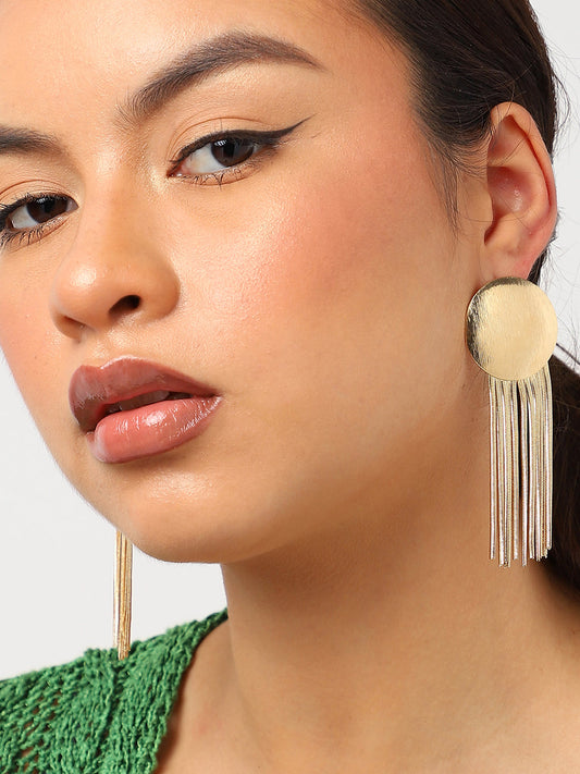 Gold Plated Designer Dangler Earrings
