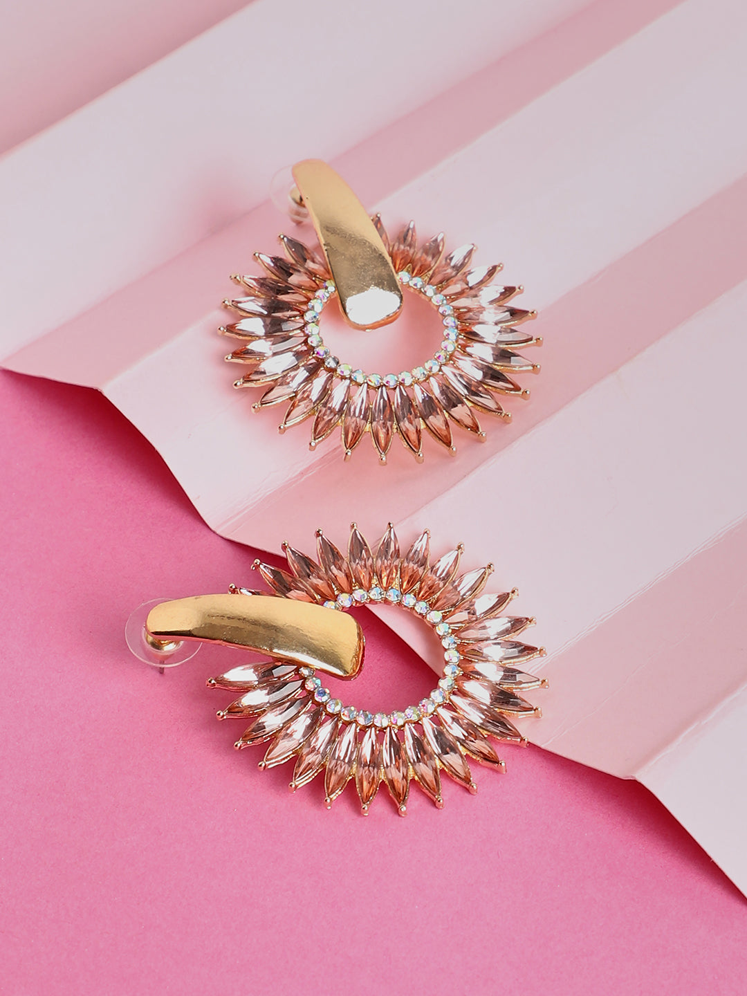 Gold Plated Designer Drop Earrings