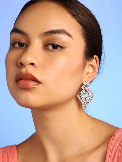 Multi Colour Stone Drop Earrings