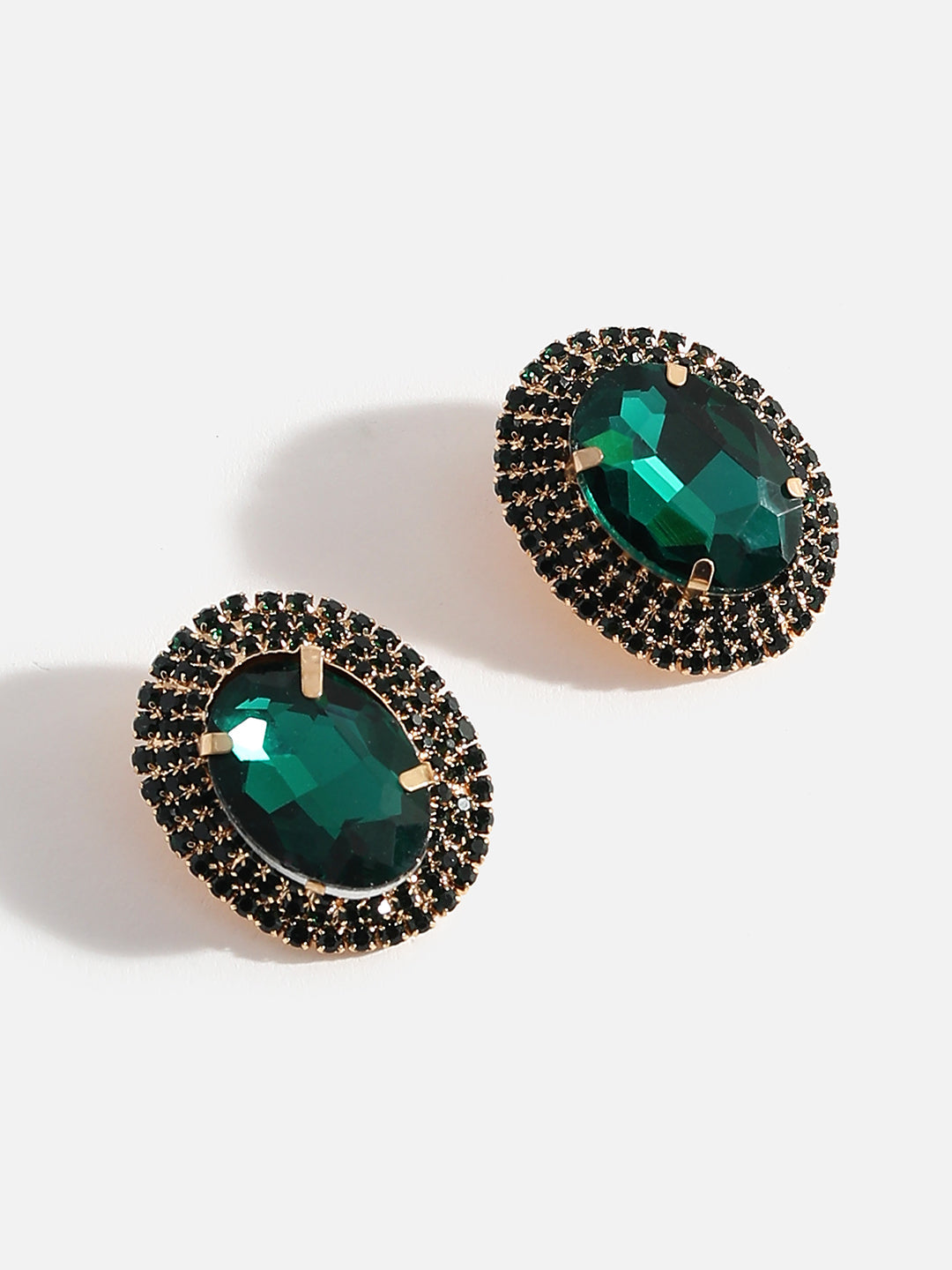 Crystal Clover Studs