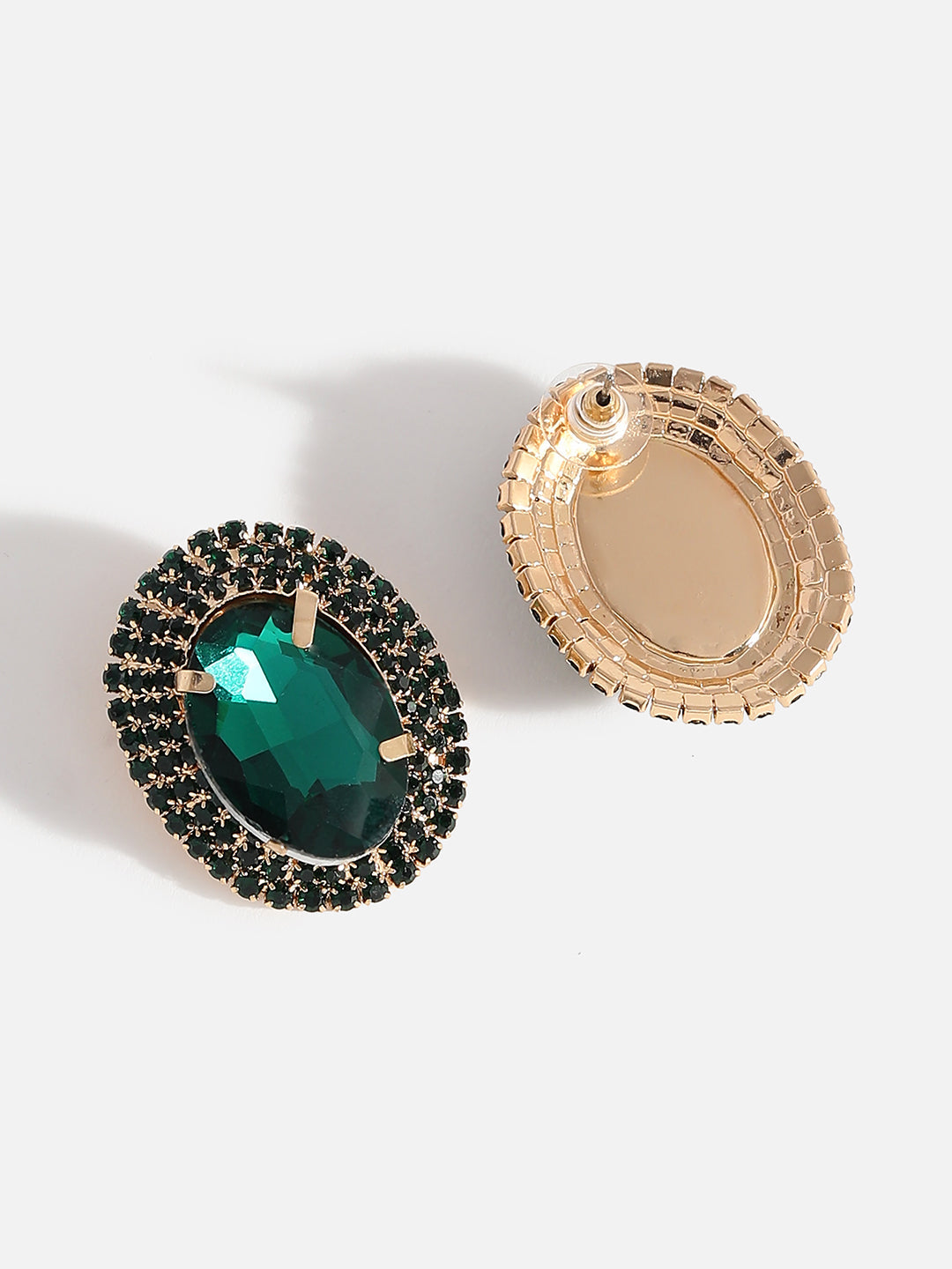 Crystal Clover Studs