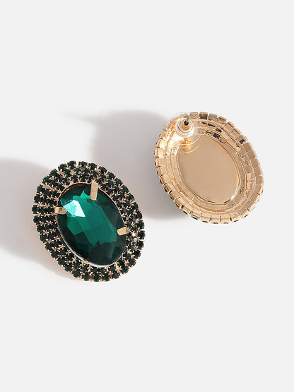 Crystal Clover Studs