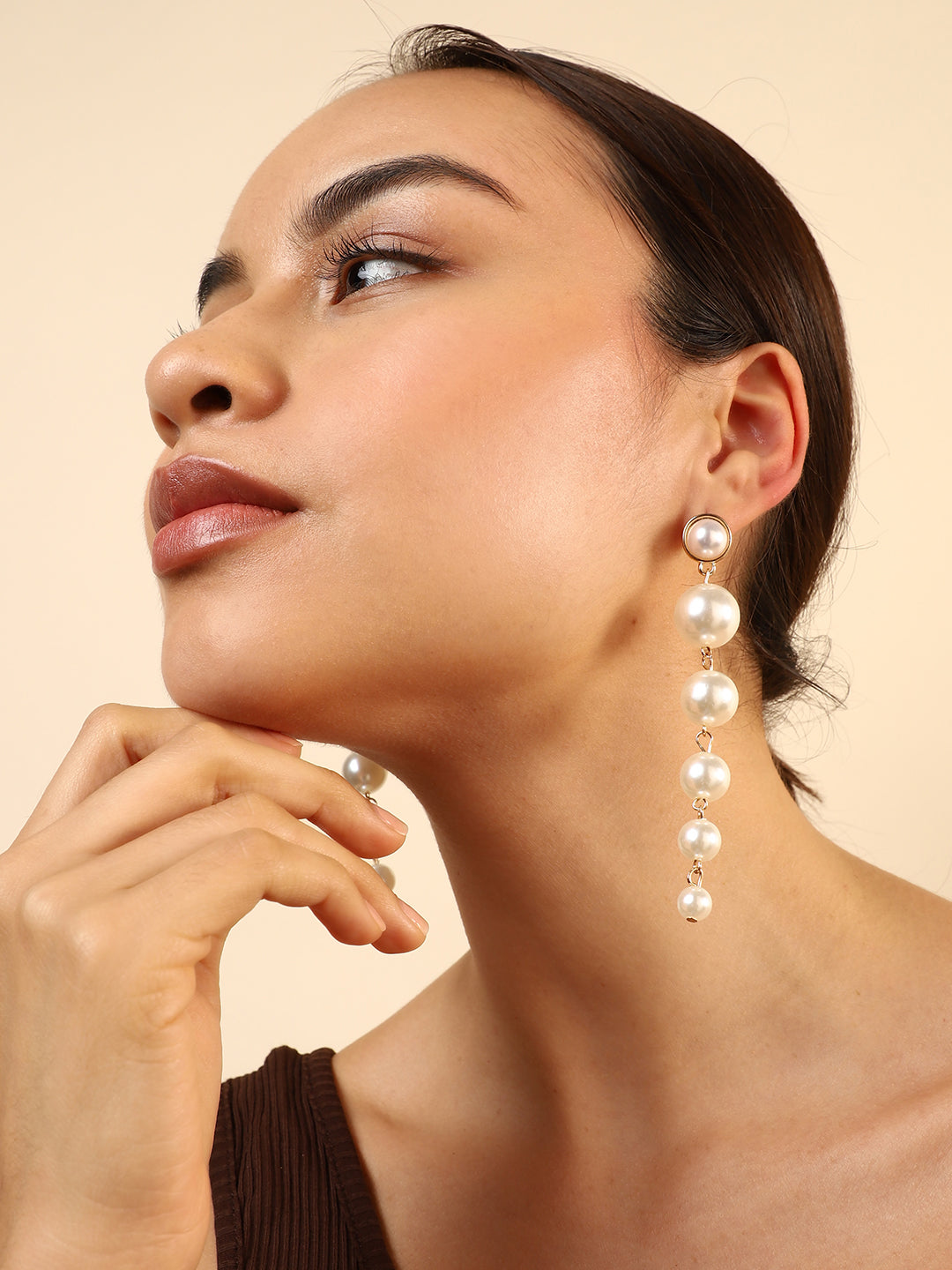 Pearl Statement Drop Earrings