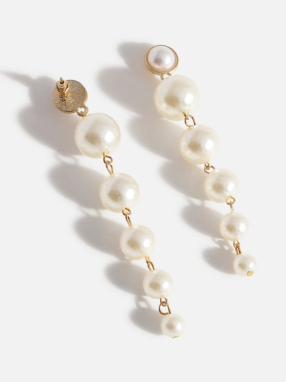 Pearl Statement Drop Earrings