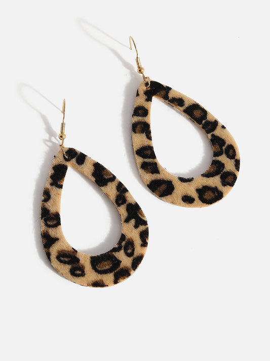 Animal Print Drop Earrings