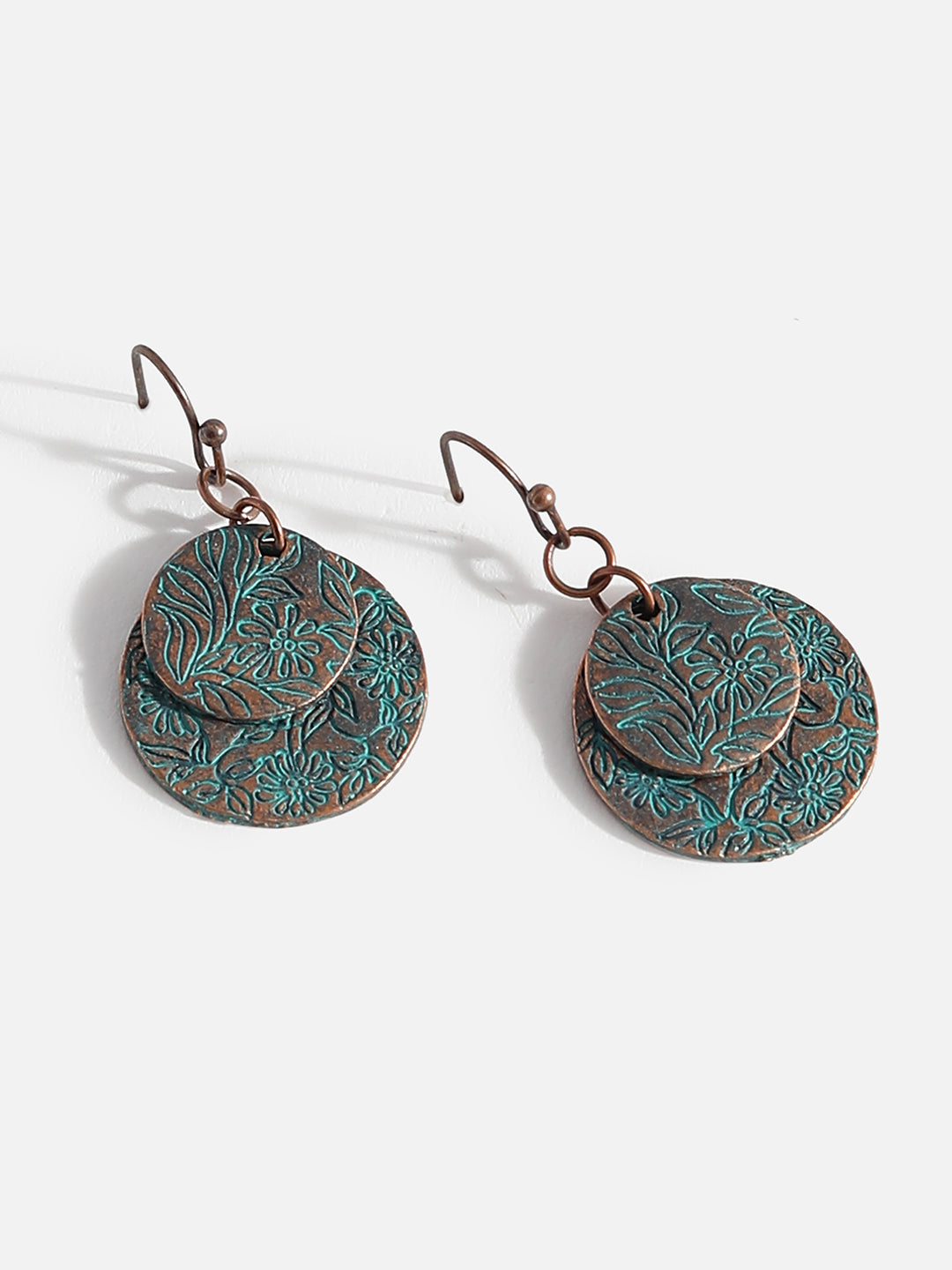 Rustic Finish Drop Earrings