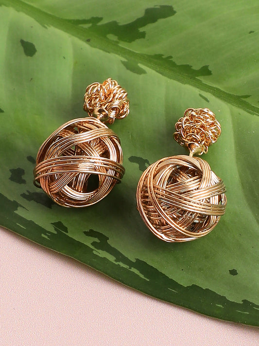 Rose Gold Bling Stud Earrings