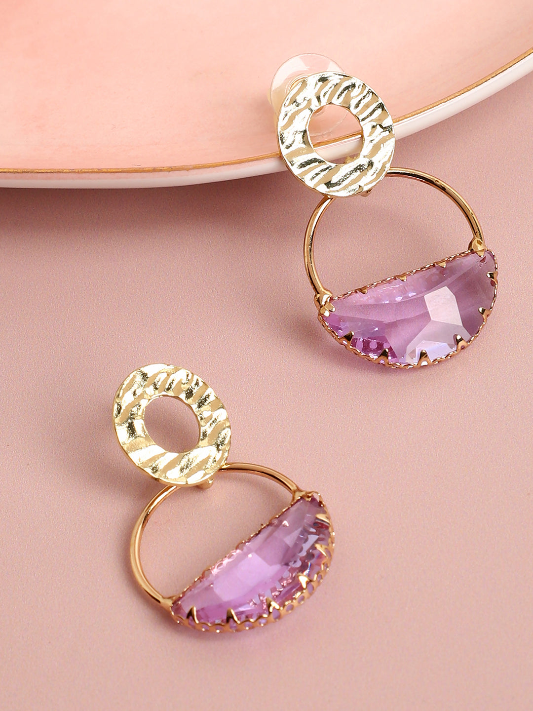 Lavender Drop Earrings