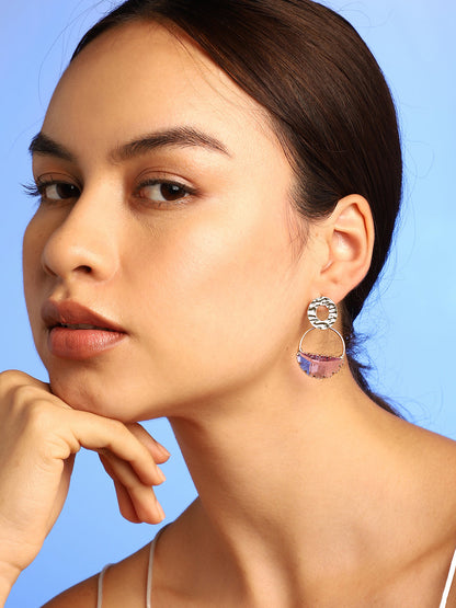 Lavender Drop Earrings