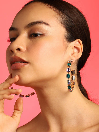 Glitter Galaxy Hoops