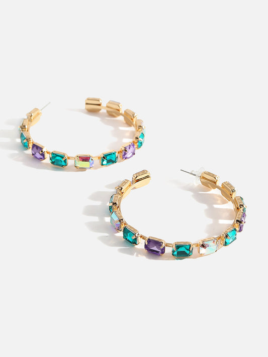 Glitter Galaxy Hoops