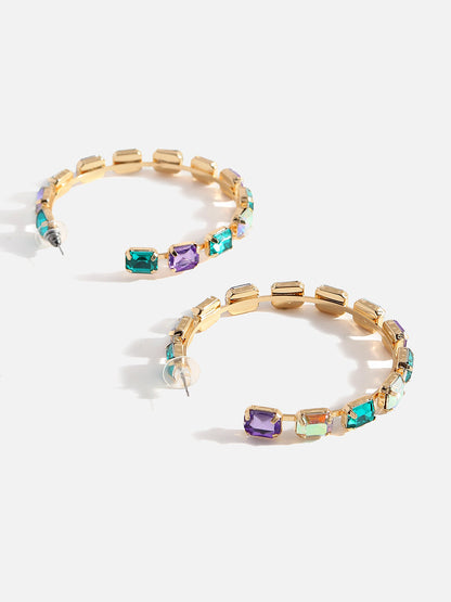 Glitter Galaxy Hoops