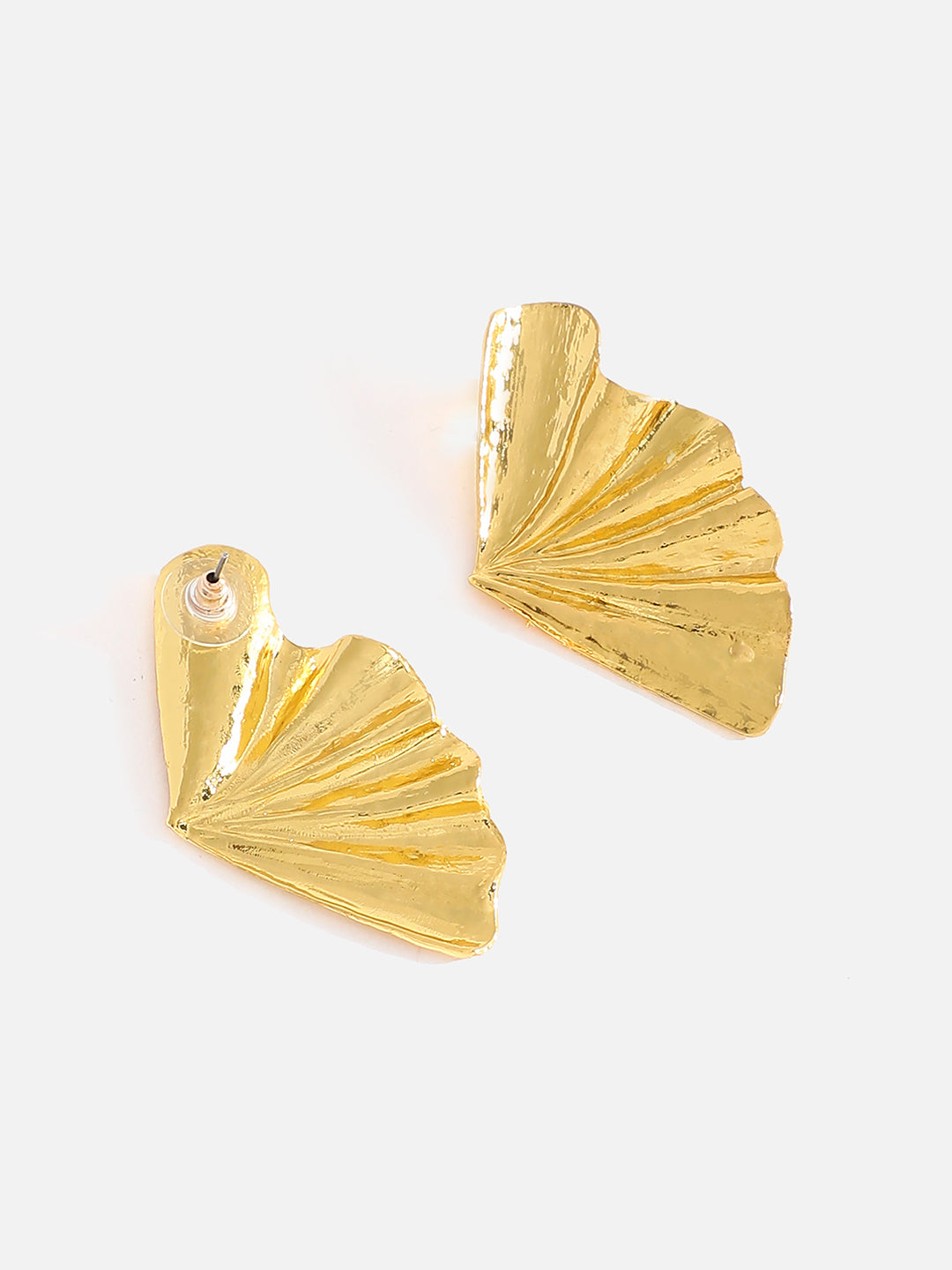 Gold Plated Contemporary Stud Earrings
