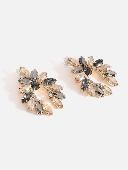 Multi Colour Stones Stud Earrings